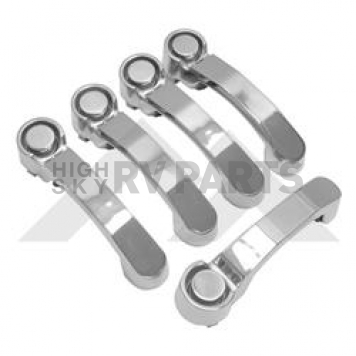 Crown Automotive Exterior Door Handle - Polished Silver Stainless Steel Set Of 4 - RT34006