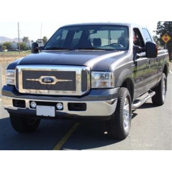 T-Rex Truck Products Grille Insert - Mesh Rectangular Polished Stainless Steel - 54561