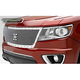 T-Rex Truck Products Grille Insert - Honey Comb Rectangular Polished Stainless Steel - 6712670