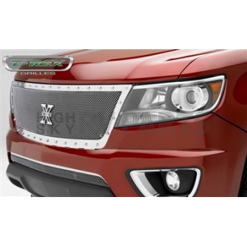 T-Rex Truck Products Grille Insert - Honey Comb Rectangular Polished Stainless Steel - 6712670