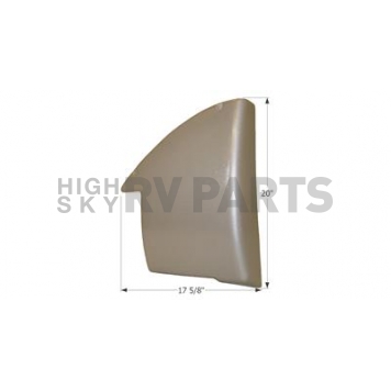 Icon Body Corner Guard - ABS Plastic Silver Metallic Single - 12184