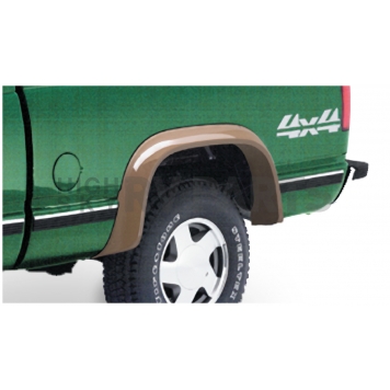 Bushwacker Fender Flare - Black Dura-Flex 2000 ABS Smooth Plastic Matte Set Of 2 - 4000801-2
