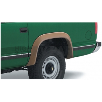 Bushwacker Fender Flare - Black Dura-Flex 2000 ABS Smooth Plastic Matte Set Of 2 - 4000801-3
