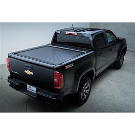 Pace Edwards Tonneau Cover Hard Manual Retractable Black Matte Powder Coated Aluminum - SWDA25A56
