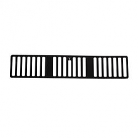 Rugged Ridge Cowl Vent Cover - Slotted Black Steel - 1120602
