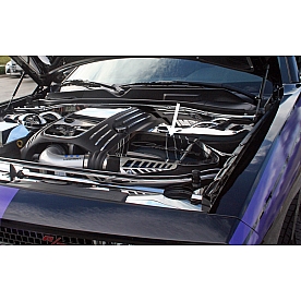 American Car Craft Cowl Cover - Clear Lid With Silver Trim Polished Trim Plexiglass And Stainless Steel - 153030