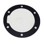 All Sales Fuel Door - Round Aluminum - 6056GKC