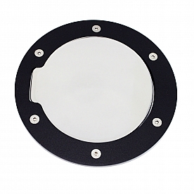 All Sales Fuel Door - Round Aluminum - 6056GKC
