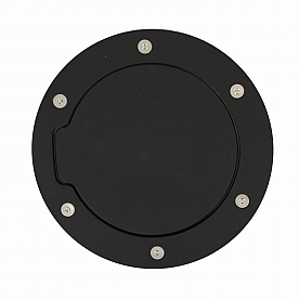 All Sales Fuel Door - Round Aluminum - 6056K