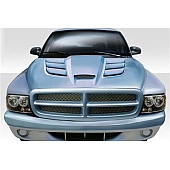 Extreme Dimensions Hood - Fiberglass Reinforced Plastic Black - Viper - 113208