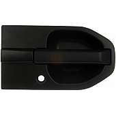 Help! By Dorman Exterior Door Handle - Plastic Black Single - 81496
