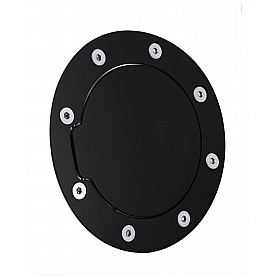 All Sales Fuel Door - Round Aluminum - 6057K