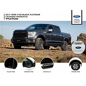 Putco Exterior Trim Kit - Black Platinum Body - FORD4