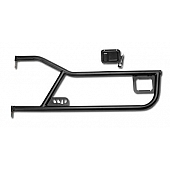 Warrior Products Door - Tubular Lower Half Powder Coated Black Steel Set Of 2 - 90771
