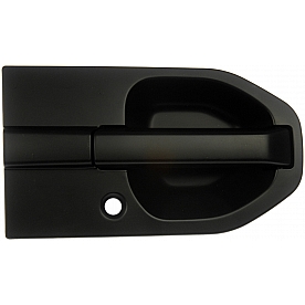 Help! By Dorman Exterior Door Handle - Plastic Black Single - 81498