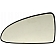 Help! By Dorman Exterior Mirror Glass Triangular Power Single - 56025