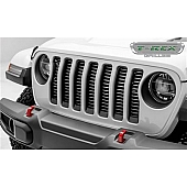 T-Rex Truck Products Grille Insert - Horizontal Bar Rectangular Gray Powder Coated Aluminum - 6204946