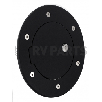 All Sales Fuel Door - Round Aluminum - 6097KL