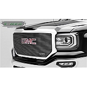 T-Rex Truck Products Grille Insert - Horizontal Bar Rectangular Polished Steel - 6202130