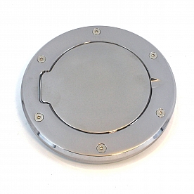 All Sales Fuel Door - Round Aluminum - 6032P