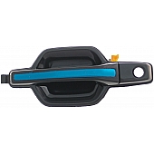 Help! By Dorman Exterior Door Handle - Plastic Black With Silver Insert Single - 83729