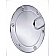 All Sales Fuel Door - Round Aluminum - 6053C