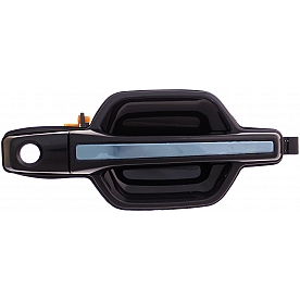 Help! By Dorman Exterior Door Handle - Plastic Black With Silver Insert Single - 83730