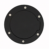 All Sales Fuel Door - Round Aluminum - 6051K