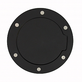 All Sales Fuel Door - Round Aluminum - 6051K