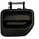 Help! By Dorman Exterior Door Handle - Plastic Black Single - 81523