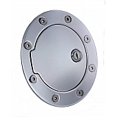 All Sales Fuel Door - Round Aluminum - 6050L