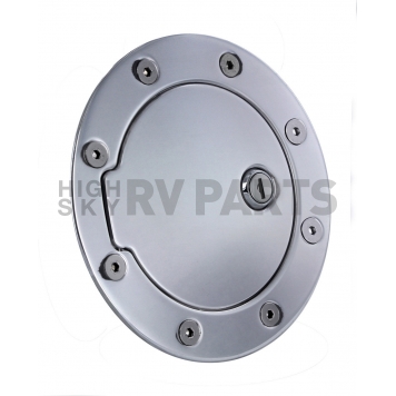 All Sales Fuel Door - Round Aluminum - 6050L