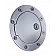 All Sales Fuel Door - Round Aluminum - 6050L