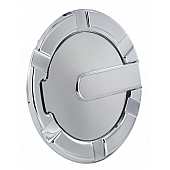 All Sales Fuel Door - Round Aluminum - 6901P