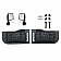 Paramount Automotive Door - Tubular Lower Half Steel Black Set Of 2 - 510706