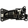 Help! By Dorman Interior Door Handle - Plastic Black Housing With Silver Lever Single - 81544