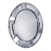 All Sales Fuel Door - Round Aluminum - 6950C