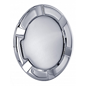 All Sales Fuel Door - Round Aluminum - 6950C