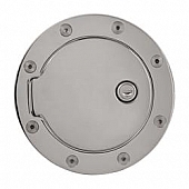 Bully Truck Fuel Door - Round Aluminum - GD203CKP