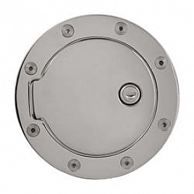 Bully Truck Fuel Door - Round Aluminum - GD203CKP
