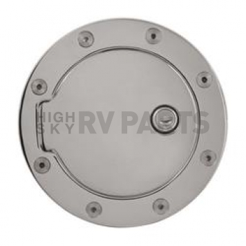 Bully Truck Fuel Door - Round Aluminum - GD203CKP