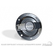 Drake Automotive Fuel Door - Round Aluminum - MO210001BL