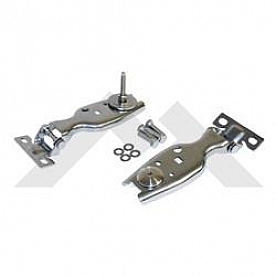 Crown Automotive Rear Window Hinge -  Stainless Steel Silver - RT34104