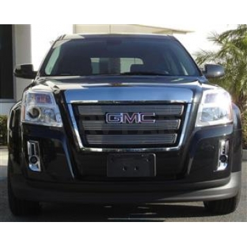 T-Rex Truck Products Grille Insert - Horizontal Bar Trapezoid Polished Aluminum - 21154