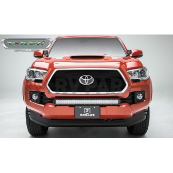 T-Rex Truck Products Grille Insert - Horizontal Bar Hexagonal Black Powder Coated Aluminum - 20950B-1