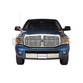 Putco Grille Insert - Polished Aluminum Rectangular - 91134