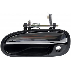 Help! By Dorman Exterior Door Handle - Plastic Silver Insert With Black Trim Single - 80673