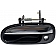 Help! By Dorman Exterior Door Handle - Plastic Silver Insert With Black Trim Single - 80673
