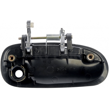 Help! By Dorman Exterior Door Handle - Plastic Silver Insert With Black Trim Single - 80673-1