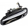 Help! By Dorman Exterior Door Handle - Plastic Silver Insert With Black Trim Single - 80673